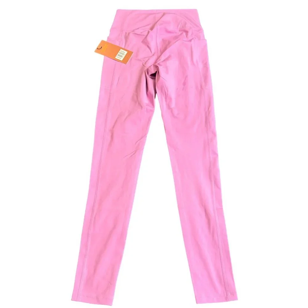 Girlfriend Collective 4016 legging SZ small purple pockets high rise activewear‎